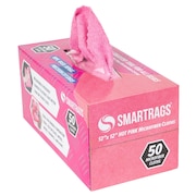 SMART RAGS Box Microfiber Rags  Pink, 50PK M950P